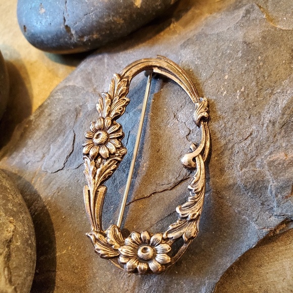 Vintage Jewelry - FINAL❣Vintage Art Nouveau Sterling Flower Brooch Vintage Jewelry - FINAL❣Vintage Art Nouveau Sterling Flower Brooch